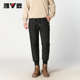 雅鹿中老年羽绒裤 高腰保暖加绒棉裤 男外穿2025新款 加厚防风防寒裤