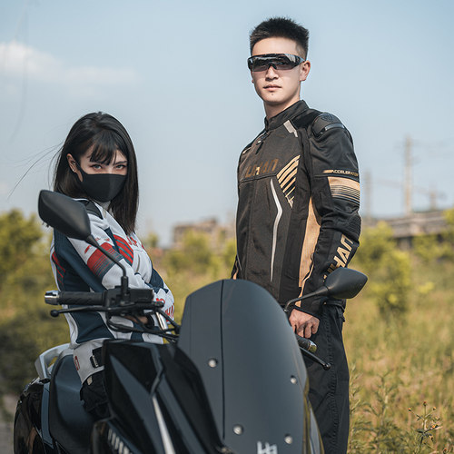 杜汉摩托车骑行服套装网眼