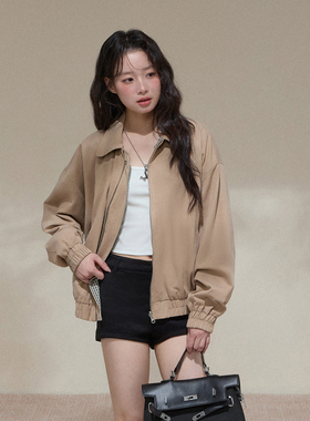 NCXK-复古休闲双面穿格子外套宽松百搭工装翻领夹克秋季WT25152