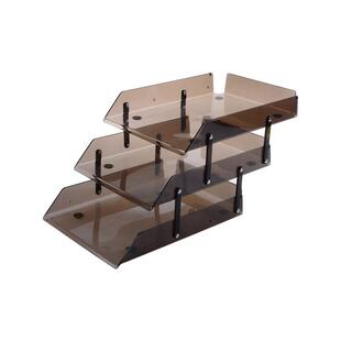 远生文具 远生US-603拉式三层文件盘 文件架座 资料文件框栏