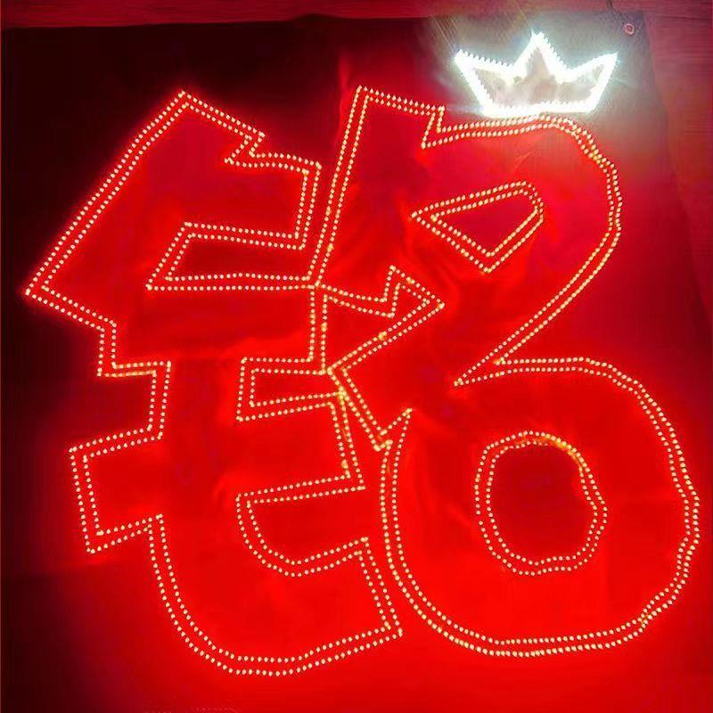 陈浚铭演唱会粉丝应援超薄可折叠高密高亮发光灯牌定制羽纱布团购