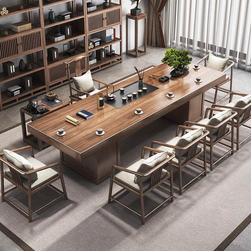 实木大板茶桌椅组合茶几客厅家用2025新款泡茶桌茶道套装茶台一体,住宅家具,茶几,淘宝优惠券,粉丝福利购,淘宝优惠卷