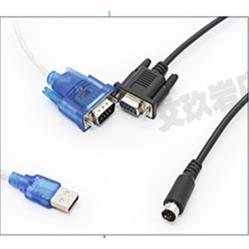开关电源/下载线信捷台达三菱通讯线下载编程线USB DB8针口圆口