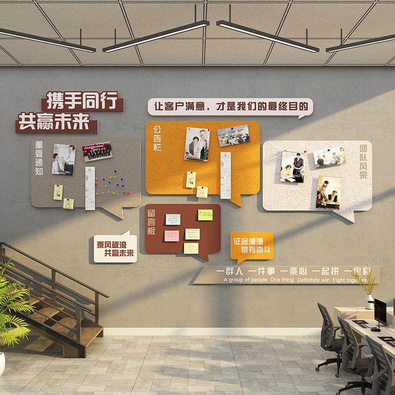 企业文化员工风采荣誉展示毛毡板墙面装饰办公室司氛围布置高级感,家居饰品,文化墙贴,淘宝优惠券,粉丝福利购,淘宝优惠卷