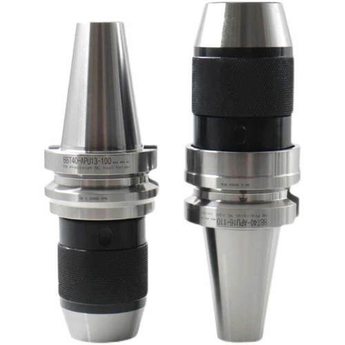 BBT40钻夹头刀柄双面贴合BBT50APU13 APU16自紧式一体钻头刀柄