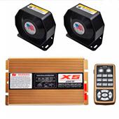 汽车无线 线车载警报器X5改装 主机遥控手柄喊话器300W400W600W12v
