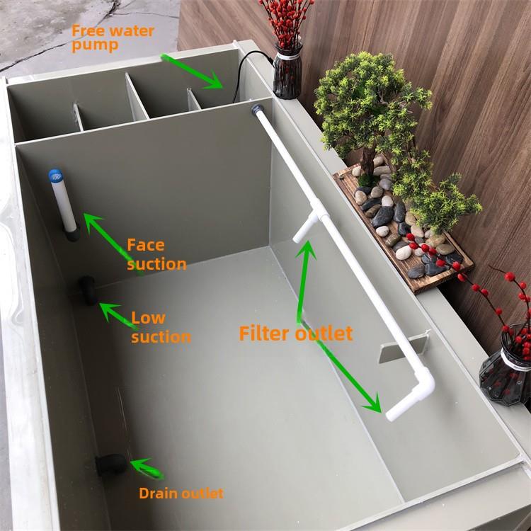 客厅阳台家用大型鱼缸pp塑料板龟缸加过滤器水箱金鱼锦鲤池可定制