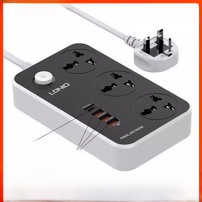 Ldnio港版英国标准USB插头插座Pd20W英国标准插头Qc3.0快速充电多