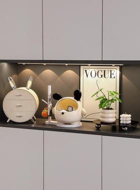 入户玄关钥匙收纳盒摆件桌面置物架进门口客厅鞋柜装饰品乔迁礼物