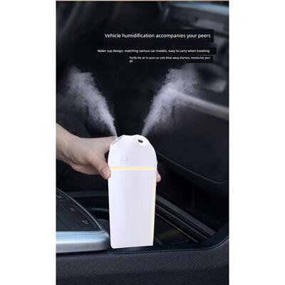 双喷雾加湿器无线学生车桌面USB充电办公室便携式床头智能空气加