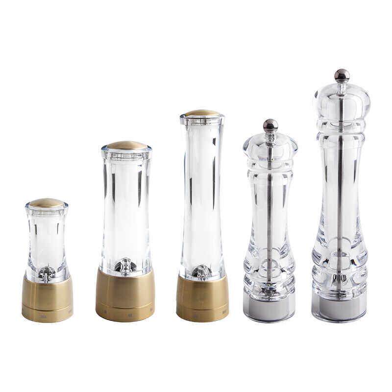 海盐胡椒研磨器胡椒磨手拧研磨瓶家用调味料盒黑胡椒粒研磨器