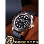 2025新款 游艇男士 手表全自动机械表超薄防水夜光运动商务手表男潮