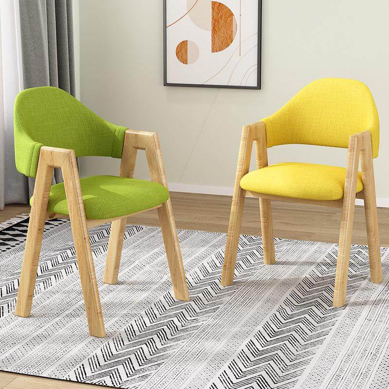 北欧纯实木a字餐椅家用靠背椅布艺书桌椅子洽谈椅简约奶茶店椅子,住宅家具,餐椅,淘宝优惠券,粉丝福利购,淘宝优惠卷