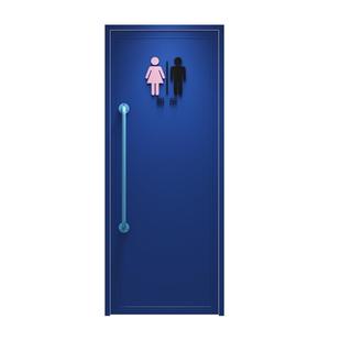 工业风铁艺门洗手间厕所门餐厅装饰门平开烤漆网红门平板集装箱门