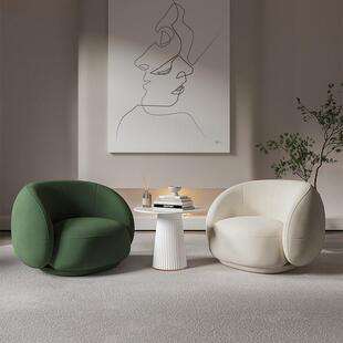 单人沙发椅创意客厅阳台休闲 懒人小沙发休息区接待洽谈桌椅组合