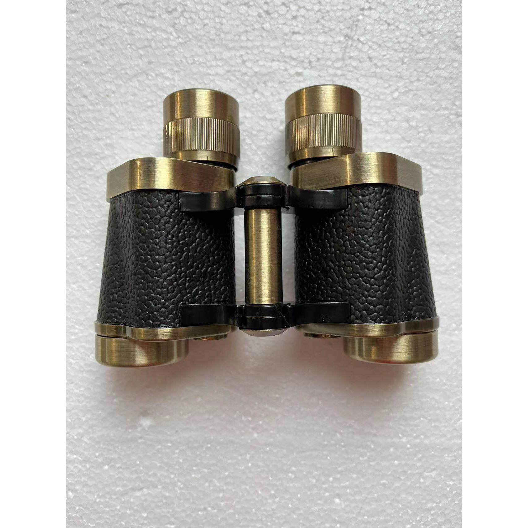 正品62式双筒望远镜黄铜高倍高清微光夜视带测距望眼镜8X30寻蜂窝