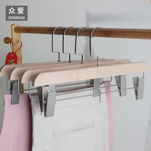衣架裤 高端家用实木裤 店专用裤 架裤 夹裙夹 夹子防滑无痕强力服装