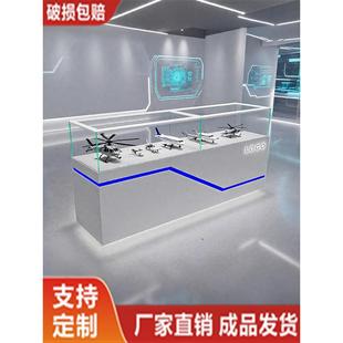 定制烤漆玻璃展示柜机械零件产品展柜公司展厅样品陈列柜定做展台