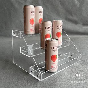 压克力超市便利店货架饮料架奶茶杯架化妆品香水陈列圣代冰淇凌架