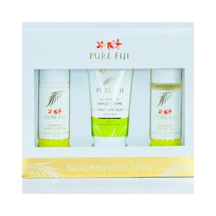 Pure Fiji Nourishing Trio  Ideal Home Spa Gift Set for Women