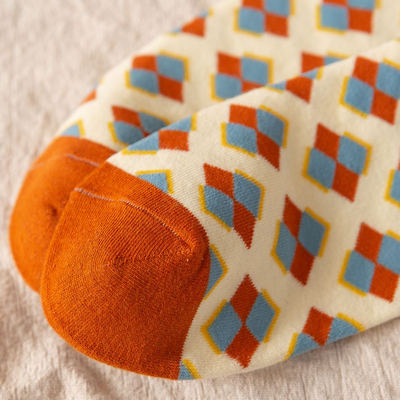 2 Pair Print Cute Long Winter Socks Women Fashion New Flower