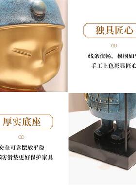 极速小士兵马俑摆件家居酒柜乔迁礼品开业招财创意电视柜玄关柜装