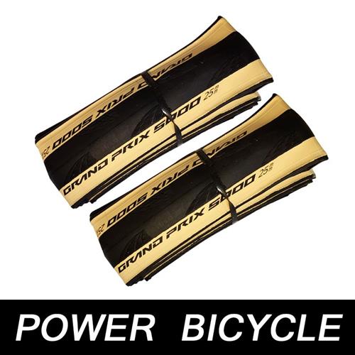 德国马牌GP5000 开口外胎25C/28C折叠外胎黄边公路自行车折叠胎