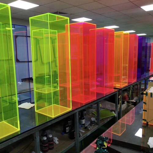 极速厂促厂高透明橙色压克力k板厚板定制加工彩色有机玻璃橘色磨