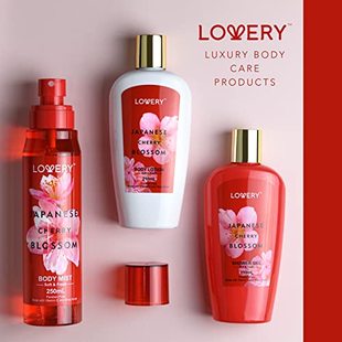 Bath and Body Gift Set for Women & Men  Japanese Cherry Blos