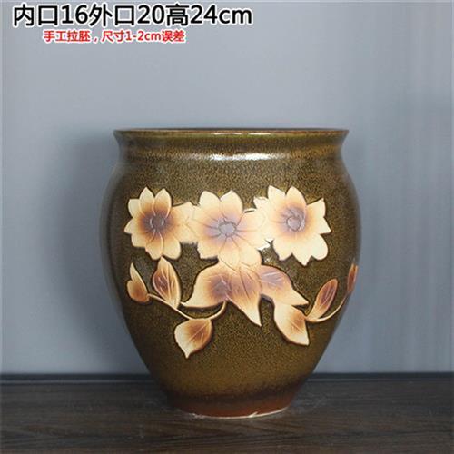 雕刻花盆景德镇细高老桩法师多肉透气绿植陶瓷罐大号羣生植物盆栽