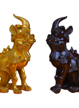极速铜独角兽摆件纯铜矔疏谛听保平安家居客厅店铺装饰开业礼品铜