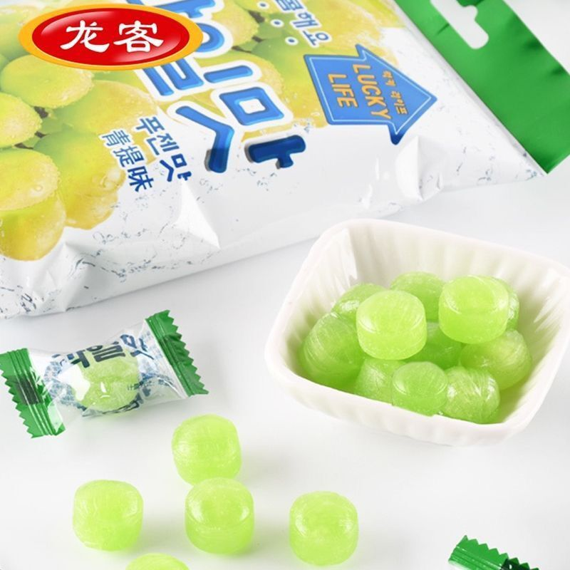 龙客韩剧流星同款青提味水蜜桃味韩式果味硬糖结婚婚庆喜糖零食