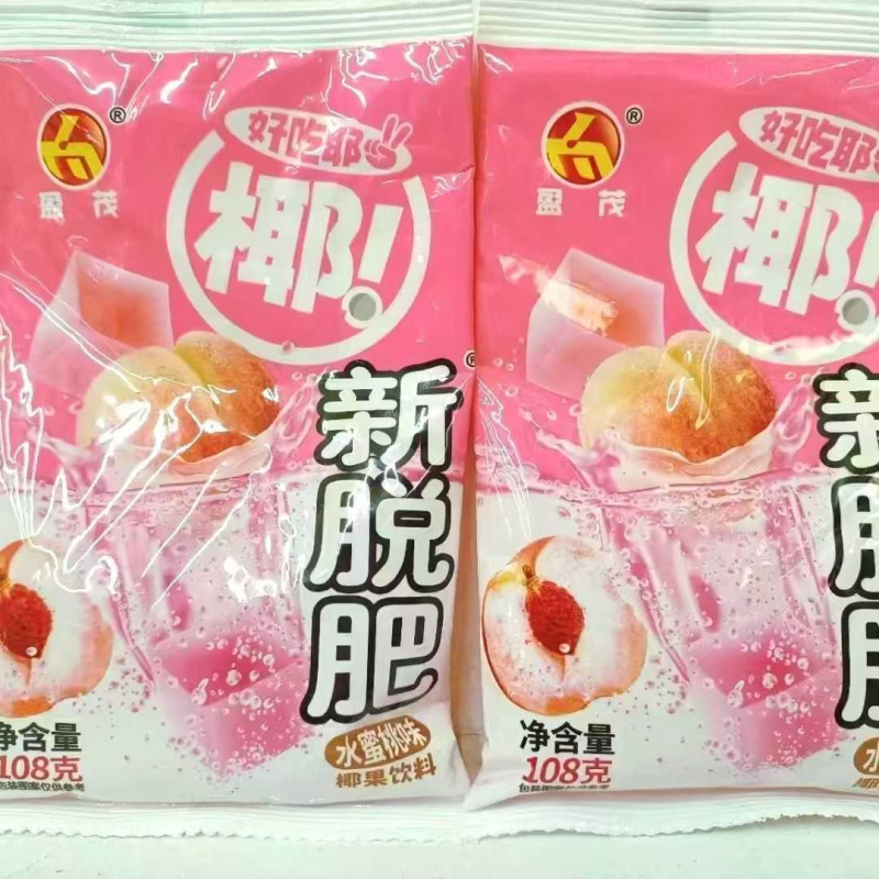 盈茂拖肥椰果108克大袋椰果多口味混合90后经典怀旧零食夏日饮品