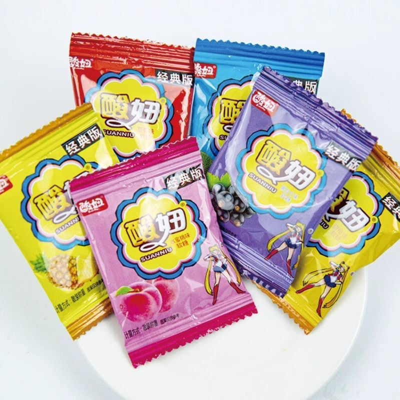 【回头客1238人】乐潮酸妞果汁软糖多口味混8090怀旧糖果零食小吃