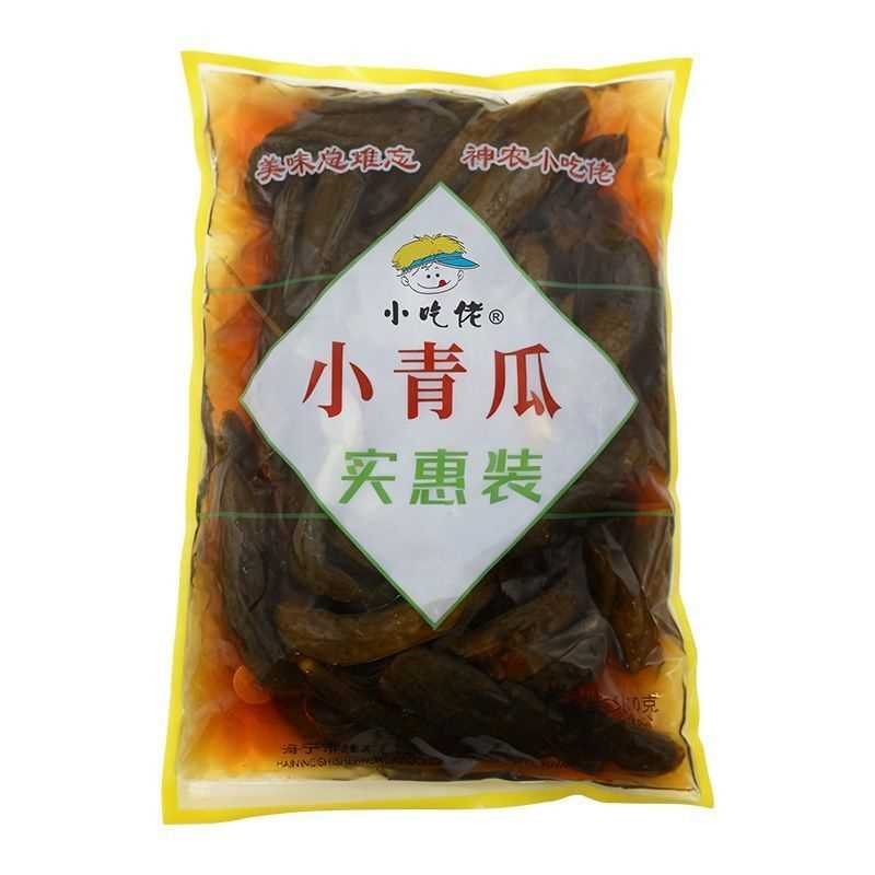 小吃佬小青瓜新鲜腌制酱黄瓜整根小包装酸甜脆嫩下饭菜正宗腌黄瓜