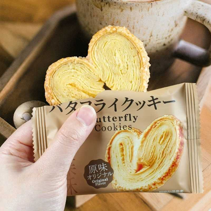 深田一彬蝴蝶酥饼干奶香酥点心巴旦木坚果松塔千层酥网红休闲零食