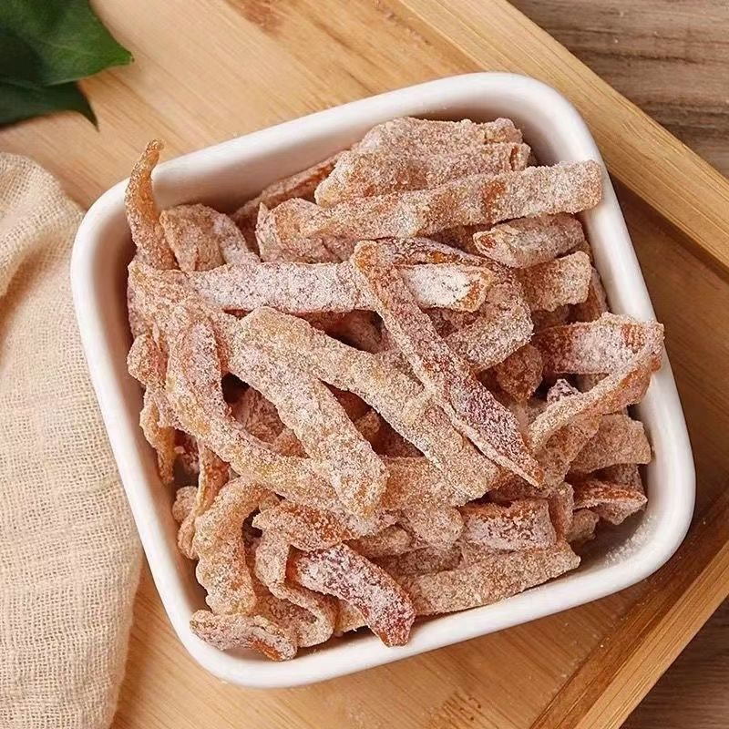 盐津陈皮条陈皮条甜味陈皮干桔子皮果脯干九制陈皮丝零食
