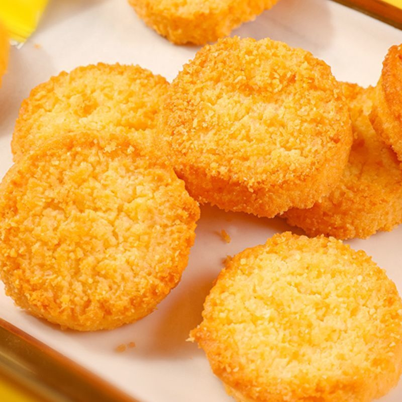爆款香脆芝士味椰蓉酥饼干网红零食椰香味椰子酥饼干点心广东特产