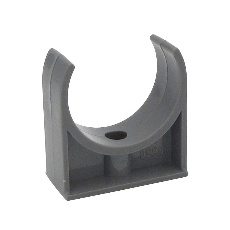 pvcu型管卡卡扣管夹迫码骑马卡墙卡管码202532405063灰色4分1寸