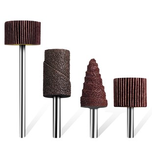 热销带柄百叶轮磨头加长杆砂布轮千叶轮电钻抛光轮内磨机砂纸圈打