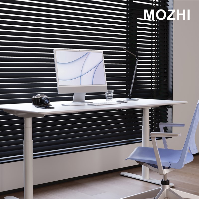热销MOZHI实木电动升降桌双电机居家办公简约电脑桌儿童学习桌定