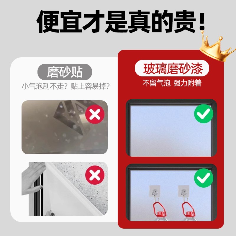 热销玻璃磨砂漆防窥卫生间门窗浴室办公改色防晒隔热贴膜喷漆遮光