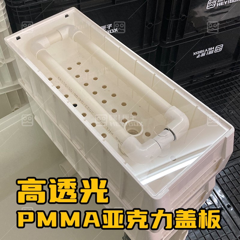 热销嘿匣子透明周转箱滴流过滤龟缸周转箱养龟可视整理箱diy发色