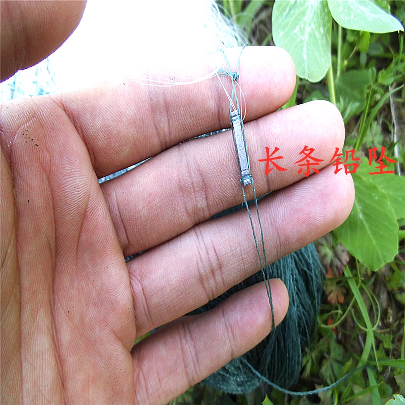 热销单层白条网鲫鱼网渔网粘网丝网捕鱼网2指3指4.5指沉网浮网粗