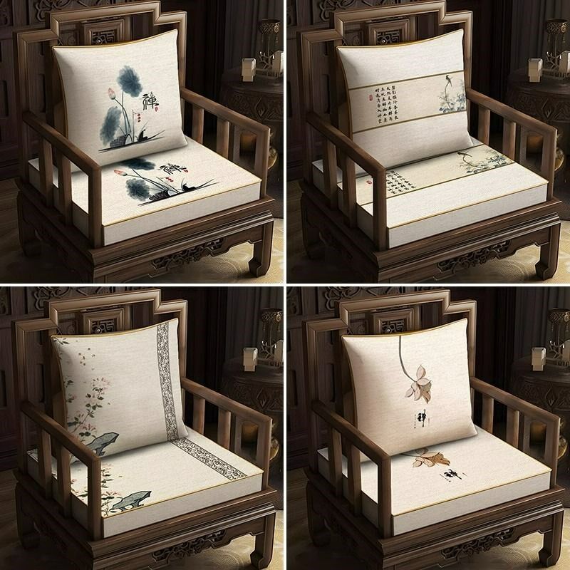 热销沙发坐垫茶椅新中式太师椅海绵座垫靠垫实木垫官帽椅圈椅红木