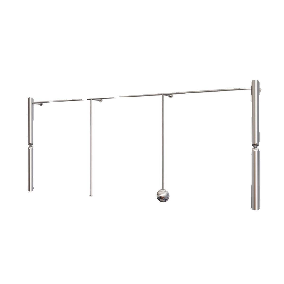 服装店展示架不锈钢壁挂式上墙架男女装童装店货架挂衣杆陈列道具