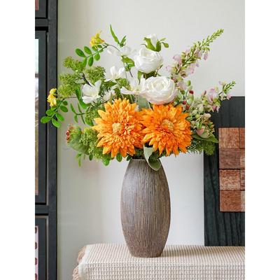 泰迪向日葵彷真花束客厅餐桌装饰摆设假花艺彷生塑料干花插花摆件