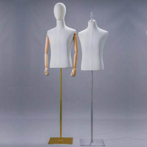 模特道具男半身人台男装店全身西服展示架服装店金属底座男模特架