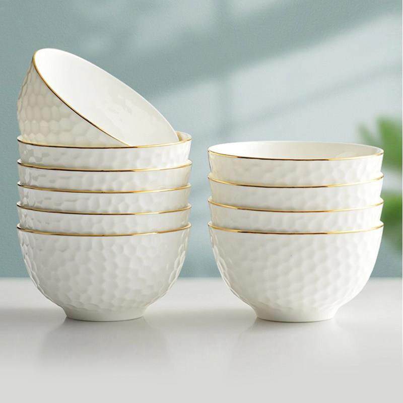 碗家用2025新款高颜值陶瓷吃饭碗盘面碗特别好看的高级瓷碗10个装,餐饮具,碗,淘宝优惠券,粉丝福利购,淘宝优惠卷