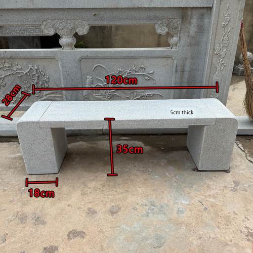 石桌石凳家用户外花园庭院花岗岩大理石桌子室外院内石头桌椅条凳